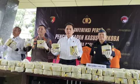 149 Kg Narkoba Terungkap, 6 Tersangka Jaringan Malaysia-Aceh Diamankan Dittipidnarkoba Bareskrim Polri