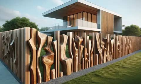 10 Model Pagar Kayu Unik untuk Rumah Minimalis