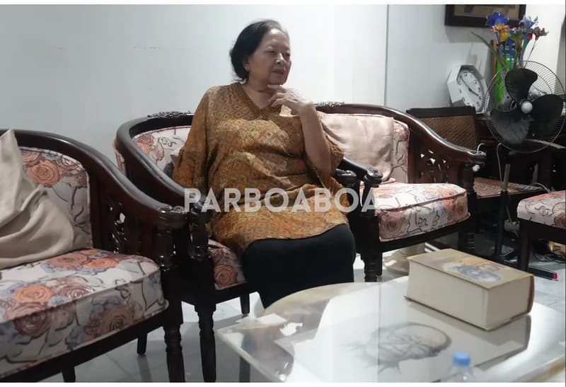 Astuti Ananta Toer, anak kesayangan yang paling dipercayai Pramoedya (Foto: P. Hasudungan Sirait/PARBOABOA). 
