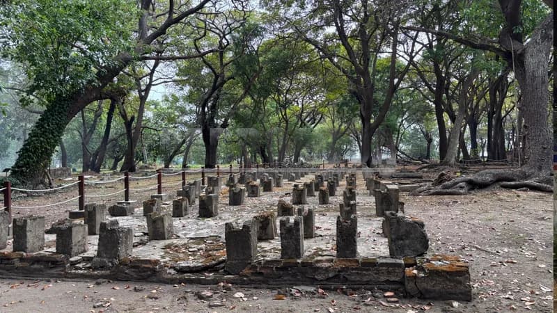 Di balik reruntuhan bata merah yang sunyi, Pulau Onrust menyimpan jejak kelam galangan kapal VOC hingga stasiun karantina yang terlupakan di Teluk Jakarta. (Foto: PARBOABOA/Wanovy)