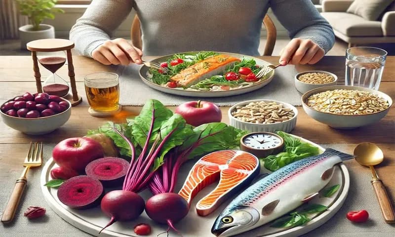 Ilustrasi makanan sehat yang baik untuk menurunkan tekanan darah tinggi. (Foto: PARBOABOA/Fika)