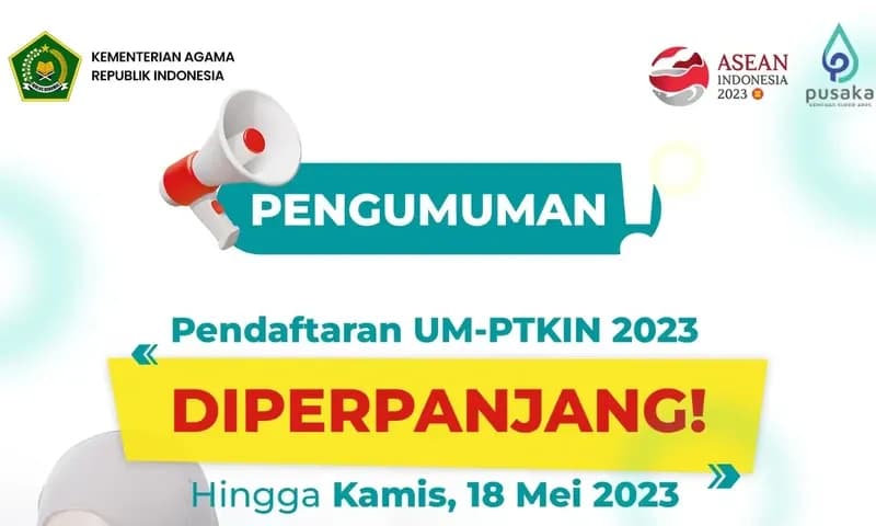 Kemenag perpanjang waktu pendaftaran UMPTKIN hingga Kamis, 18 Mei 2023. (Foto: Kemenag)