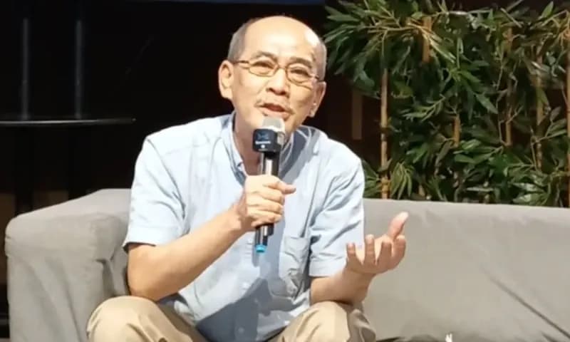 Ekonom senior, Faisal Basri Batubara, pada acara diskusi Koalisi Masyarakat Sipil di Jakarta Pusat, Rabu (6/12/2023). (Foto: PARBOABOA/Muazam).