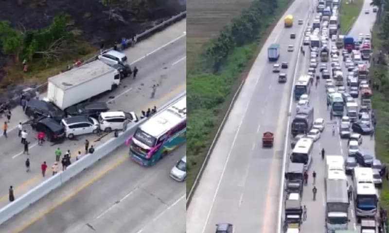 Kondisi Tol Pejagan-Pemalang (foto: Instagram @seputar_brebes)