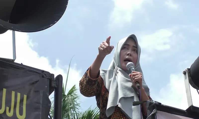 Presiden Aspek Indonesia, Mirah Sumirat. (Foto: Dokumentasi Pribadi)