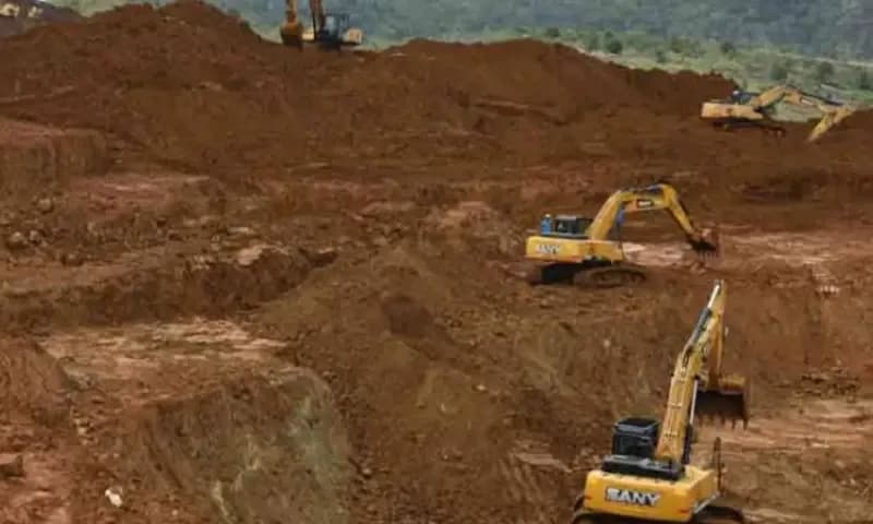 Aktivitas pertambangan milik Harita Group (Foto: Dok. Kaidah Malut)