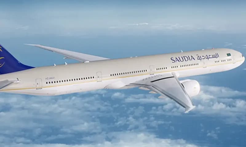 Pesawat Saudia Airlines terpaksa mendarat di Bandara Kualanamu karena menerima ancaman bom dari orang tak dikenal (Foto: Web. Info Penerbangan)