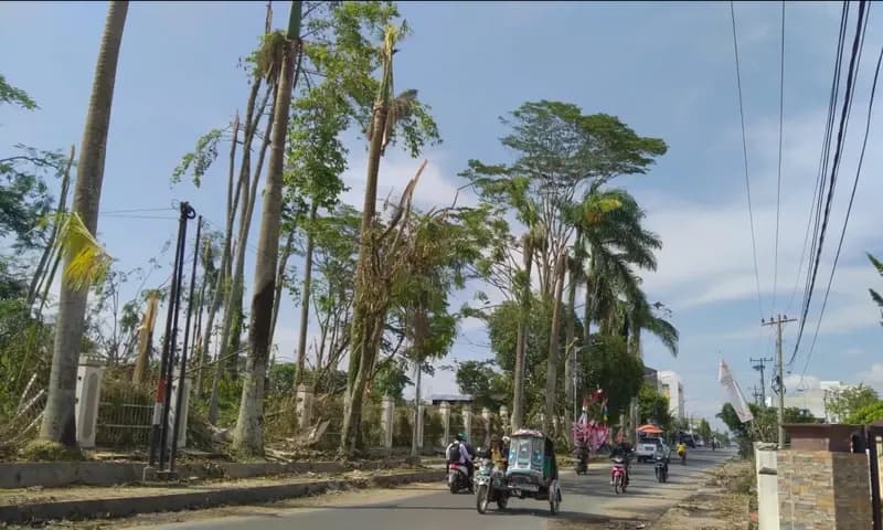 Cuaca di Pematang Siantar terpantau cerah berawan, Selasa (9/8) siang. Dok: Parboaboa.com