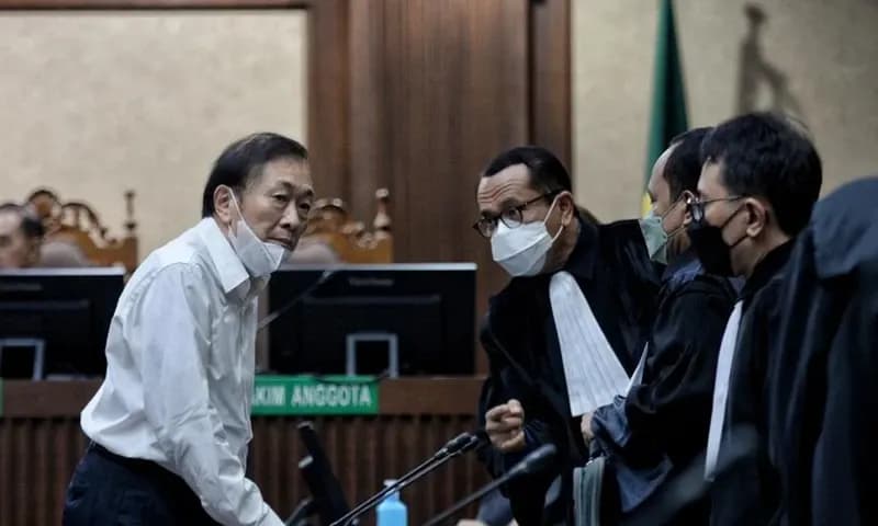Surya Darmadi di Pengadilan (foto: Republika/Thoudy Badai)