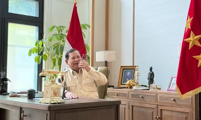 Presiden Indonesia Prabowo Subianto targetkan swasembada energi untuk mengurangi impor BBM (Foto: IG/@prabowo)