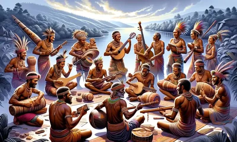 Nama alat musik tradisional Papua (Foto: Parboaboa/Juni)