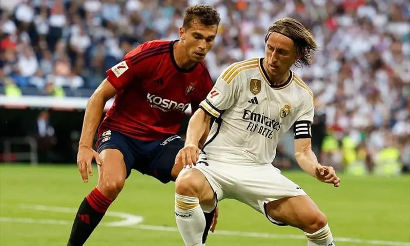 Penampilan Luka Modric saat Real Madrid melawan Osasuna pada laga lanjutan La Liga Spanyol 2023/2024. (Foto: Instagram/@realmadrid)