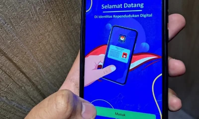Aaplikasi Identitas Kependudukan Digital. (Foto: PARBOABOA/Faisal Bachri)