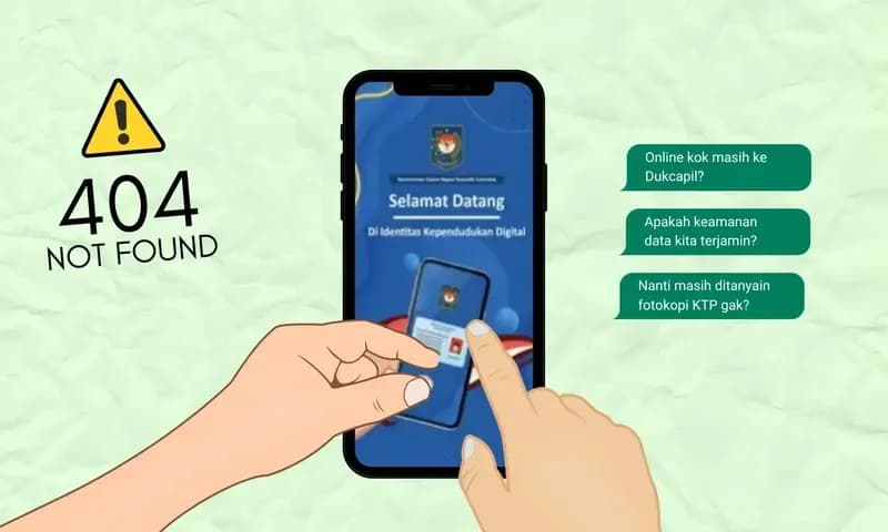 Aplikasi Identitas Kependudukan Digital (IKD) mendapat banyak keluhan dari masyarakat. (Foto: PARBOABOA/Atikah Nurul Ummah)