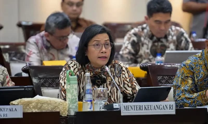 Menteri Keuangan Sri Muliyani saat menghadiri rapat bersama Komisi XI DPR RI membahas Asumsi Dasar dalam RUU APBN TA 2026 (Foto: IG/smindrawati)