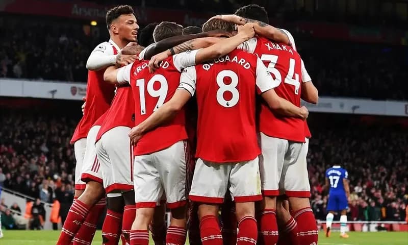 Pertandingan Liga Inggris antara Arsenal dan Chelsea yang berlangsung di Emirates pada Rabu (3/5/2023) berakhir dengan kemenangan 3-1 untuk Arsenal. (Foto: Instagram/@arsenal)