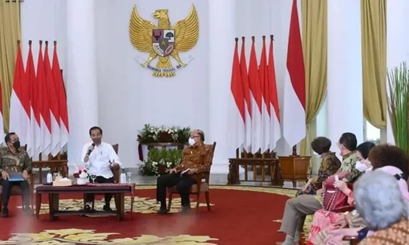 Presiden Jokowi bertemu sejumlah seniman di Istana Bogor (dok Biro Pers Sekretariat Presiden)