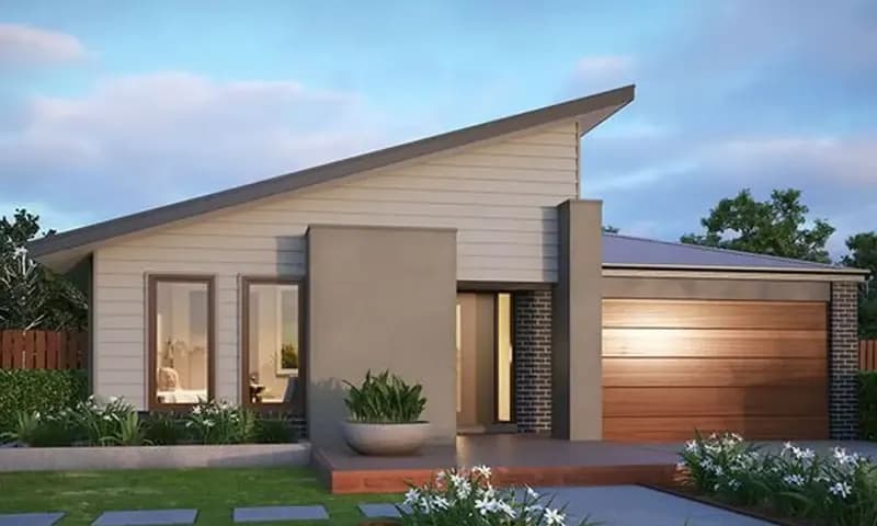 Model atap rumah miring satu sisi, foto: rumah.com