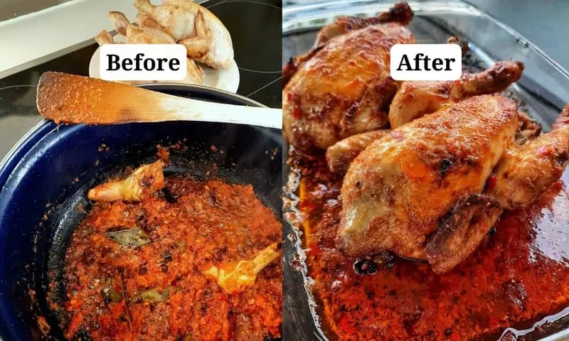 Resep ayam cincane khas Kalimantan Timur (Sumber foto: Instagram/@anakbungsukookworkshops)
