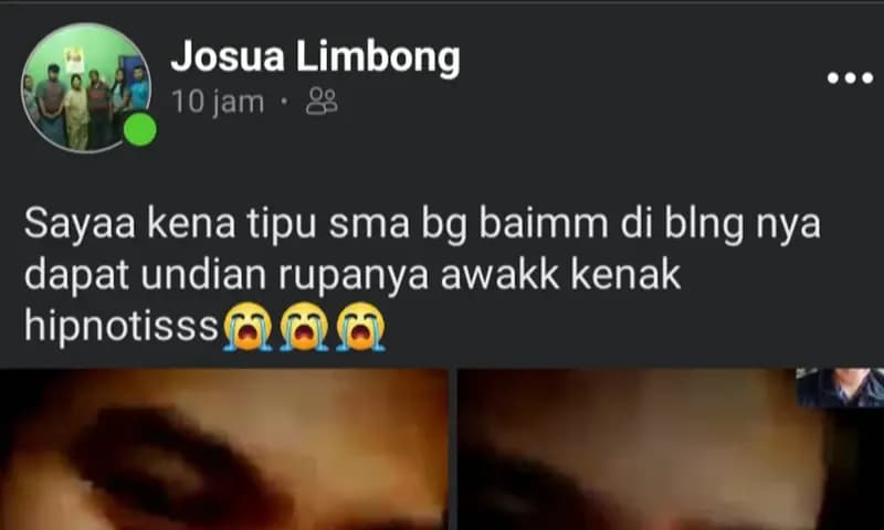 Josua Limbong, korban penipuan, mengunggah tangkapan layar hasil interaksinya dengan pelaku ke akun Facebooknya guna memviralkannya, Jumat (31/03/2023). (Foto: PARBOABOA/Tangkapan Layar/Deddy Irawan)