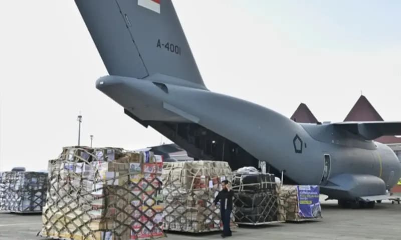 Pengiriman bantuan oleh TNI ke wilayah terdampak bencana Sumatra dan Aceh, (Foto: Dok. TVRI)
