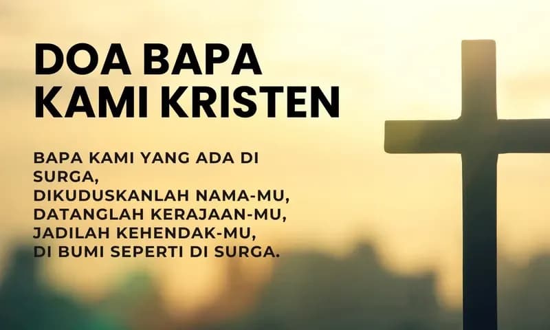 Bacaan Doa Bapa Kami Kristen dan Katolik (Foto:Parboaboa/Ester)