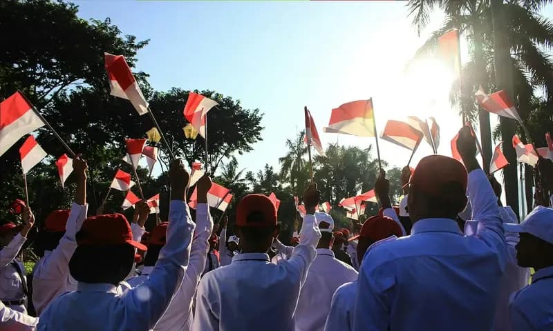 Ilustrasi Rakyat Indonesia Yang Penuh Semangat Bernyanyi Indonesia Raya (Foto: Pexels/@Deden R)