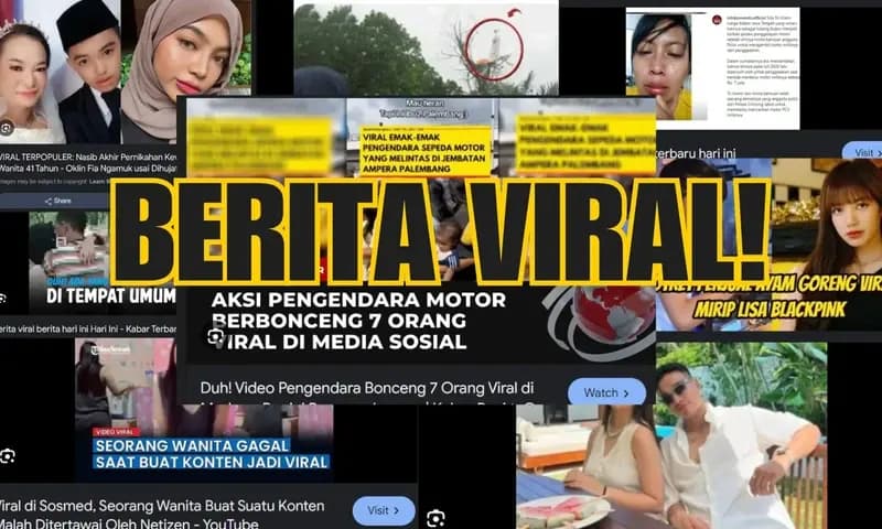 Beberapa konten yang viral dan berseliweran di media sosial dan media online nasional. (Foto:PARBOABOA/Ronald Sibuea