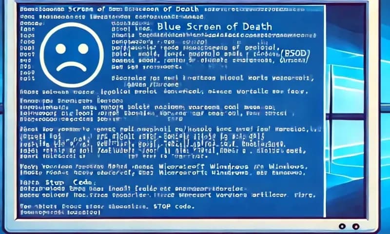 Ilustrasi BSOD pada Microsoft Windows. (Foto: PARBOABOA/Rian)