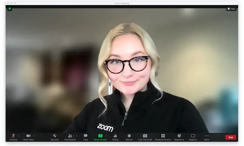 Ilustrasi cara membuat background blur di Zoom Meeting