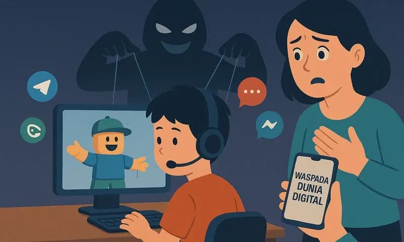 Game online kini marak digunakan sebagai pintu masuk penyebaran paham radikalisme (Foto: PARBOABOA/Defri)