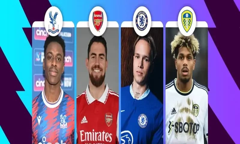 4 Pemain Transferan (Lokonga, Jorginho, Mudryk, dan Rutter) pada Januari 2023 di Bursa Liga Inggris (foto: premierleague)