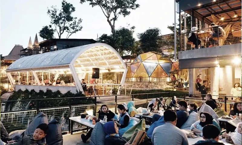 Cafe instagramable di Bandung: Cakrawala Nature Saprkling Restaurant