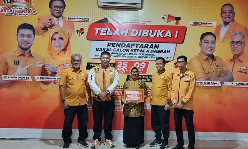 Bakal Calon Walikota Pematangsiantar saat mengikuti Fit and Proper Test DPC Hanura Pematangsiantar di DPD Hanura Sumatera Utara. (Foto: Instagram/@doktersusanti)