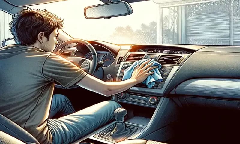 Cara membersihkan dashboard mobil (Foto: Parboaboa/Juni)