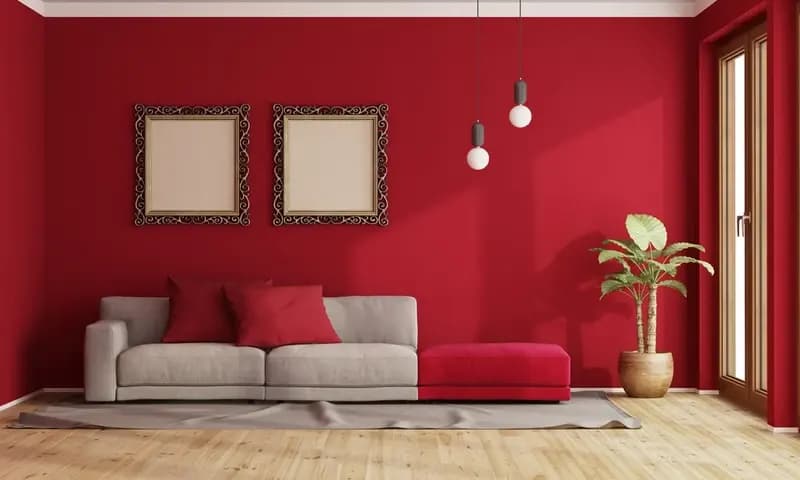 Kombinasi cat rumah warna merah maroon, foto: rumah123.com