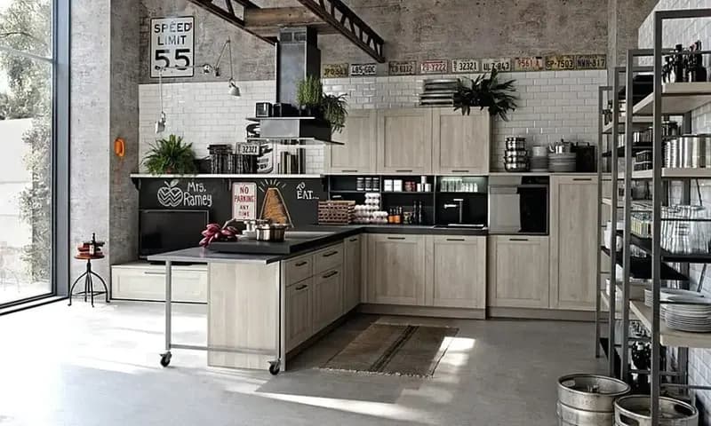Desain dapur industrial, foto: Dekoruma