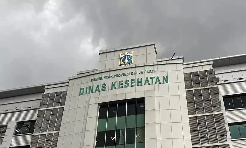 Kantor Dinas Kesehatan DKI Jakarta.(PARBOABOA/Andre S)