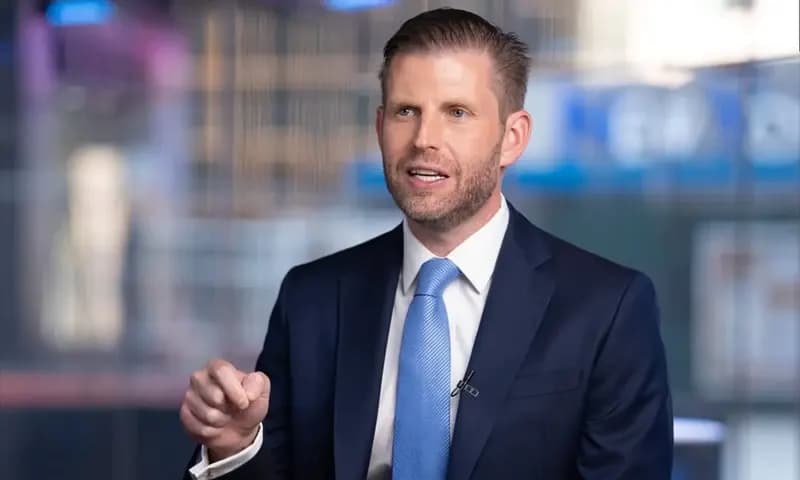 Sosok Eric Trump, putra kedua Presiden Amerika Donald Trump (Foto: IG/@nasdaq)