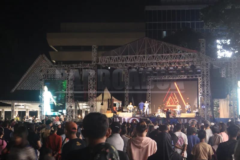Malam puncak HUT Pematangsiantar ke-155 tahun (PARBOABOA/Rizal Tanjung)