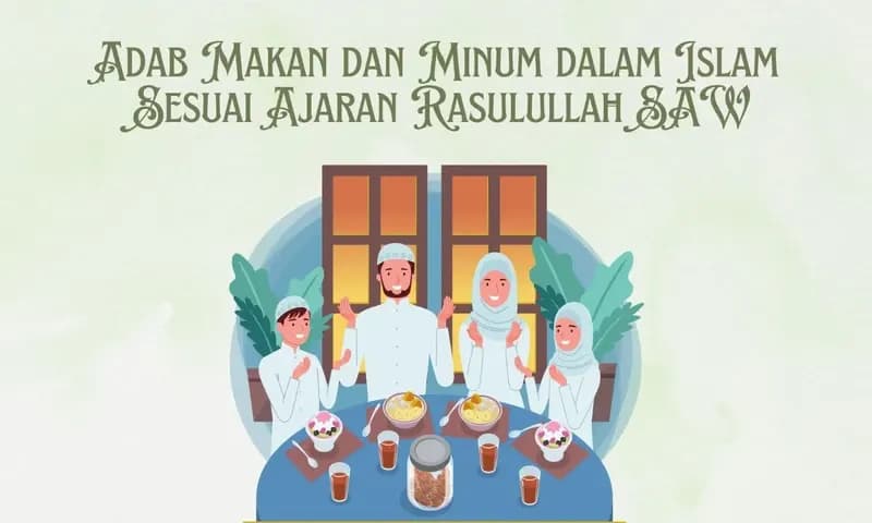 Adab Makan dan Minum (Foto: Parboaboa/Winda)