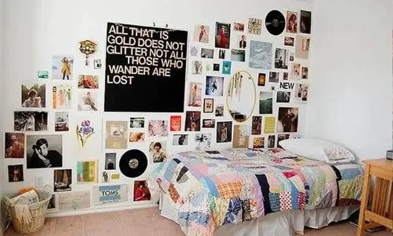 Ide kreatif hiasan dinding kamar buatan sendiri (Foto: Pinterest)