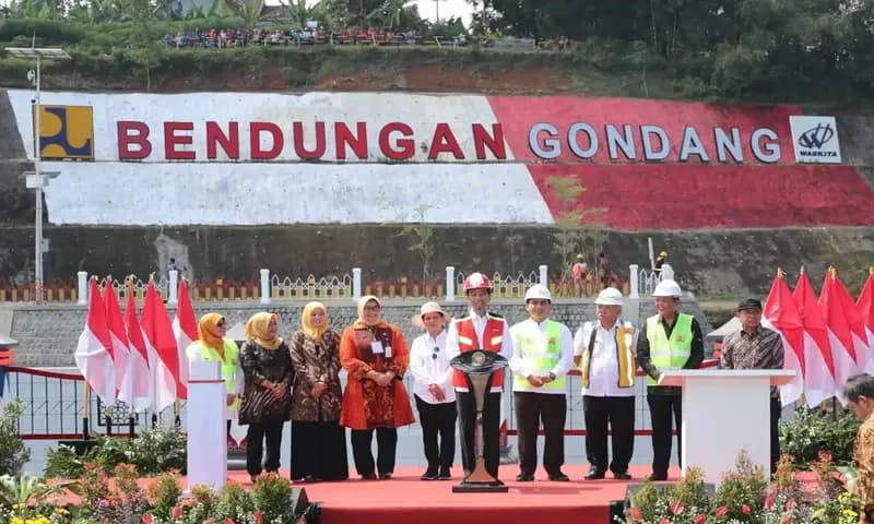 Presiden Jokowi Resmikan Bendungan Gondang (2/5/2019) (Foto: jatengprov.go.id)