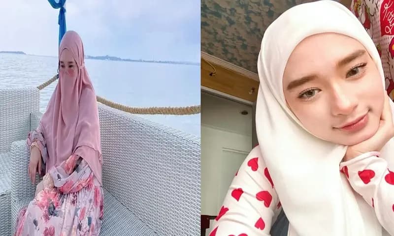 Kolase foto Inara Rusli sebelum dan sesudah melepas cadar (Foto: Instagram/@mommy_starla)