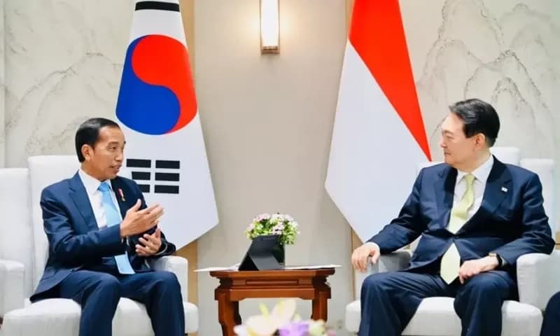 Presiden Jokowi menyebut, bagi Indonesia kemitraan ASEAN dan Korea Selatan lebih kepada partnership of the future. (Foto: Setneg.go.id)