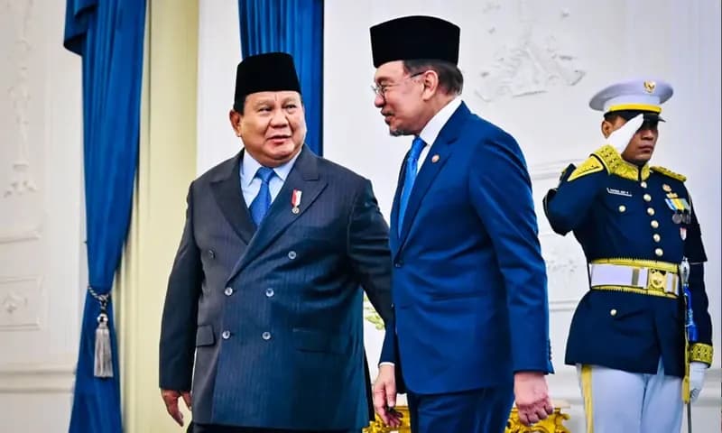Presiden Prabowo Subianto bersama Perdana Menteri Malaysia Anwar Ibrahim di Istana Merdeka, Jakarta, pada Selasa, 29 Juli 2025. (Foto: dok. BPMI Setpres)