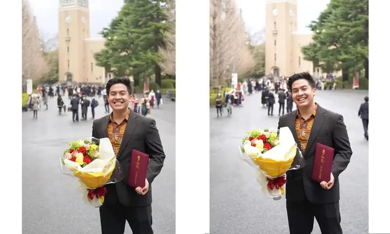 Momen Kelulusan Jerome Polin (Foto:instagram/@jeromepolin)