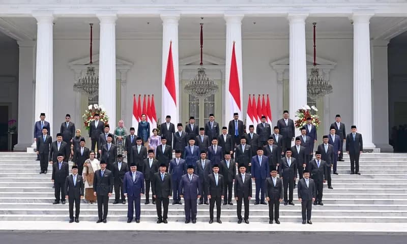 Jajaran Menteri dan Wakil Menteri dalam Kabinet Merah Putih Prabowo-Gibran (Foto: dok. Menpan)