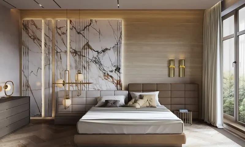 Desain kamar tidur mewah modern minimalis, foto: Ruang Arsitek