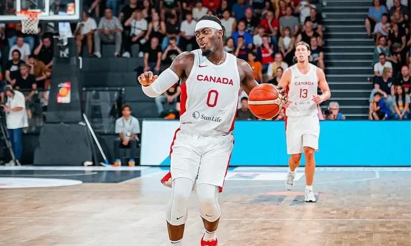 Timnas Kanada jadi skuad pertama yang sampai ke Indonesia untuk mengikuti turnamen Piala Dunia Bola Basket FIBA 2023 di Indonesia Arena, Jakarta Pusat. (Foto: Instagram/fibawc)